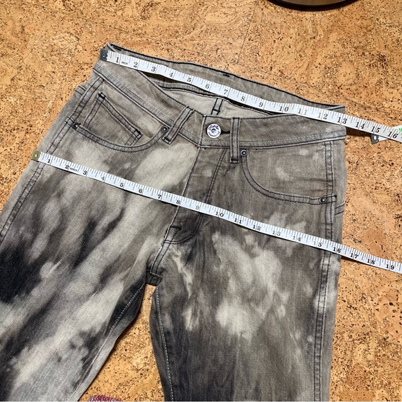 Volcom Stone Boardwear Vintage Tie Dye Acid Wash Jeans In Brown Sz 30 - Picture 14 of 15